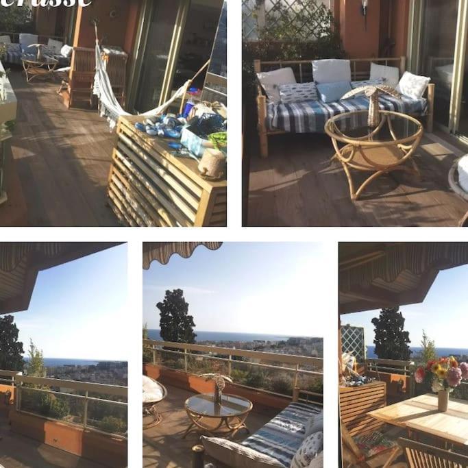 Appartement Nice Centre Vue Mer Avec Piscine Pour Famille, Couple D'Amis Pas De Groupes De Jeunes Autorises Eksteriør bilde
